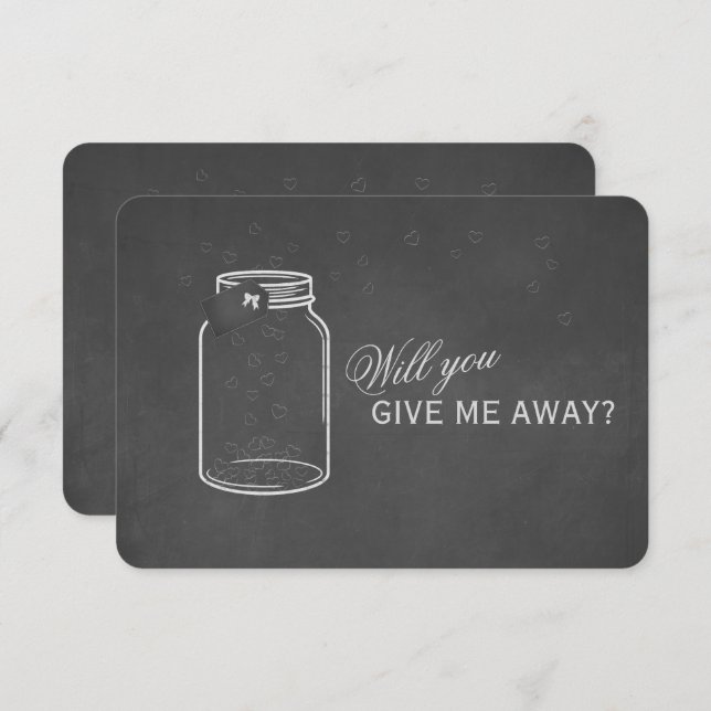 Vintager Khalk wirst du mir weggeben Einladung (Vorne/Hinten)