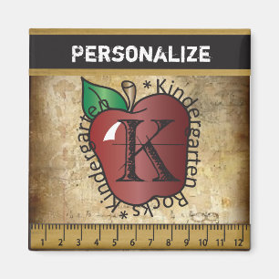 Vintager Kindergartenlehrer Magnet