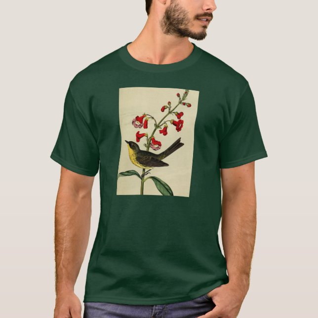 Vintager Kirtlands Trällerer-Vogel T-Shirt (Vorderseite)
