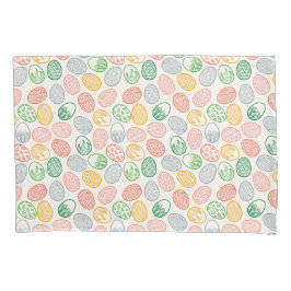 Vintager Kissenbezug des Osterei-Muster-|