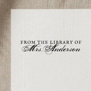 Vintager Klassiker aus der Bibliothek des Buchzeic Permastempel