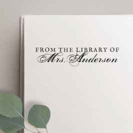 Vintager Klassiker aus der Bibliothek des Buchzeic Permastempel