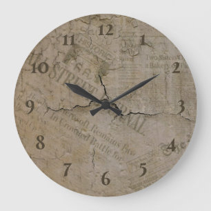 Vintager Klassiker Große Wanduhr
