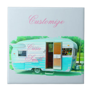 Vintager klassischer Anhänger Sinti und Roma Carav Fliese