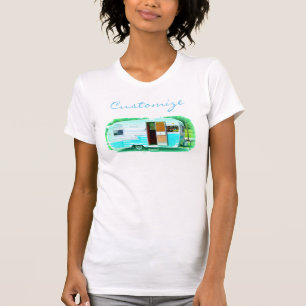 Vintager klassischer Anhängerwohnwagen T-Shirt