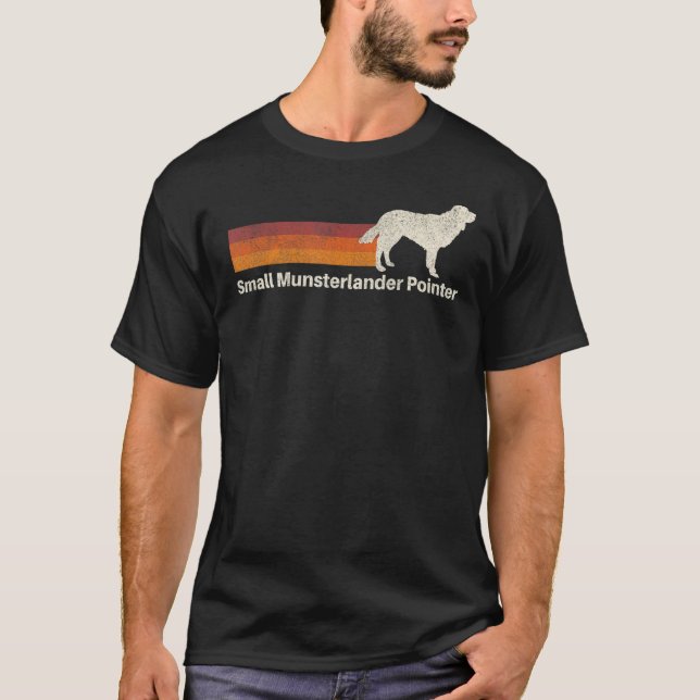 Vintager Kleiner Münsterlander Pointer Retro Mama  T-Shirt (Vorderseite)