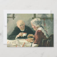 Vintager Klerus, Kaffee oder Tee mit Priester