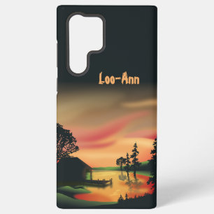 Vintager Klettersteig, grünrot Samsung Galaxy Hülle