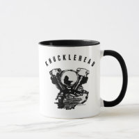Vintager Knucklehead-Motorrad-Motor