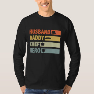 Vintager Koch Cook Vater Husband Daddy Hero Father T-Shirt