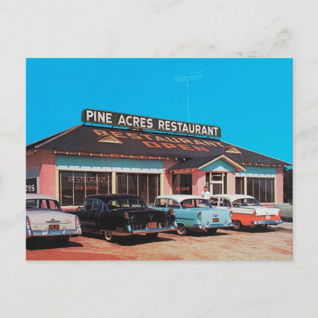 Vintager Kodachrome-Diner 50 Postkarte (Vorderseite)
