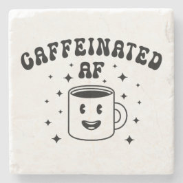 Vintager Koffeinat-AF Steinuntersetzer