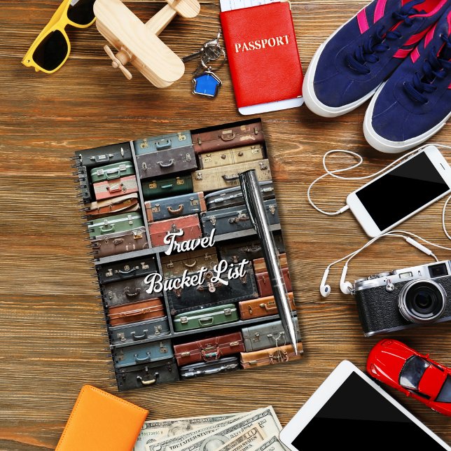 Vintager Koffer  Wanderlust Notizbuch (Von Creator hochgeladen)