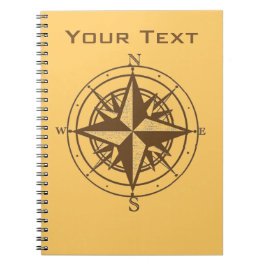 Vintager Kompass Notizblock