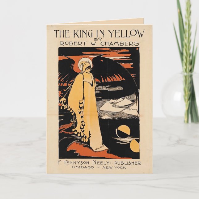 Vintager König in Gelben Geschichten | Karte (Vorderseite)