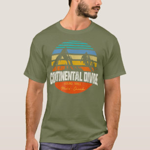 Vintager, kontinentaler Teilungsweg T-Shirt