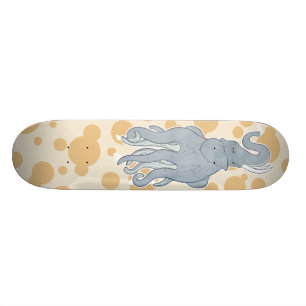 Vintager Kraken-Elefant Skateboard