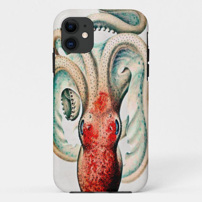 Vintager Kraken-Kasten Case-Mate iPhone Hülle (Rückseite)