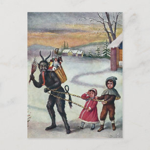 Vintager Krampf bei Einnahme von Kindern Postkarte