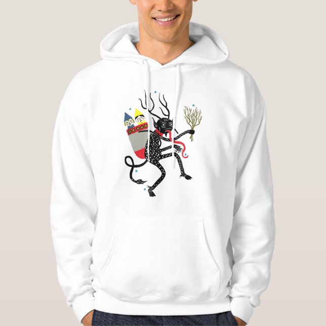Vintager Krampus Hoodie (Vorderseite)