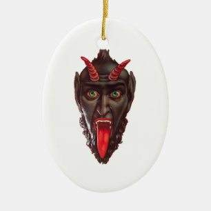 Vintager Krampus Keramikornament