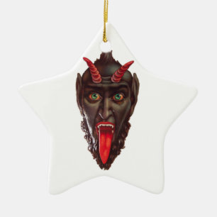 Vintager Krampus Keramikornament