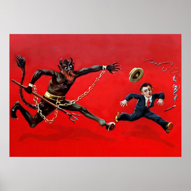 Vintager Krampus Poster (Vorne)