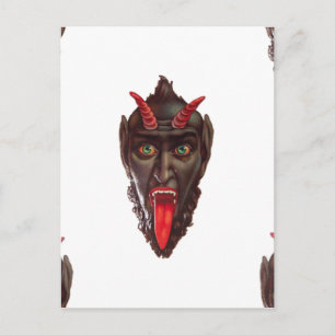 Vintager Krampus Postkarte