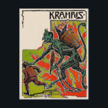 Vintager Krampus Postkarte<br><div class="desc">Hochwertiges,  individuell restauriertes Vintage-Image.</div>