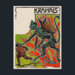 Vintager Krampus Postkarte<br><div class="desc">Hochwertiges,  individuell restauriertes Vintage-Image.</div>