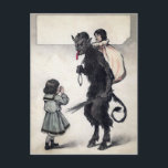 Vintager Krampus Postkarte<br><div class="desc">Hochwertiges,  individuell restauriertes Vintage-Image.</div>