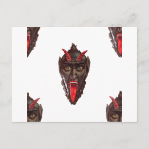 Vintager Krampus Postkarte