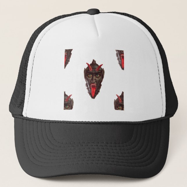 Vintager Krampus Truckerkappe (Vorderseite)