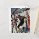 Vintager Krampus und Santa Postcard Postkarte (Vorderseite/Rückseite Beispiel)