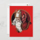 Vintager Krampus und Santa Postcard Postkarte (Vorne/Hinten)