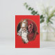 Vintager Krampus und Santa Postcard Postkarte (Stehend Vorderseite)