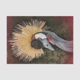 Vintager Kranich Seidenpapier