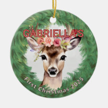 Vintager Kranz mit Hirschflora