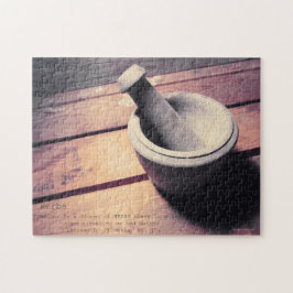 Vintager Kräuterstein Pestle & Mortar Retro Inspir Puzzle