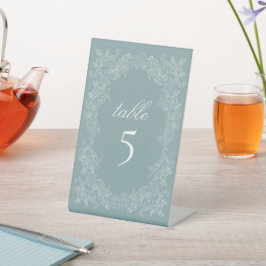 Vintager Kreidetisch Sockelschild