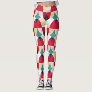 Vintager Kreis, nahtlos abstraktes Muster. Leggings