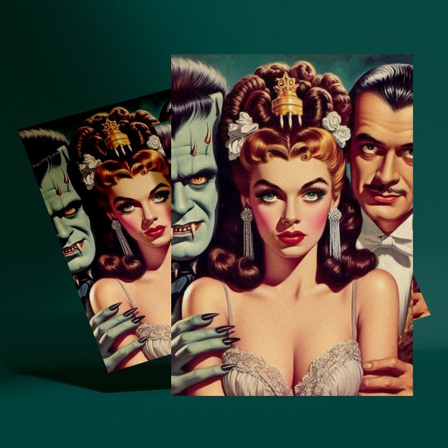 Vintager, kreolischer Horror Kunst Postkarte (Von Creator hochgeladen)