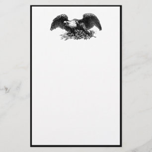 Vintager Kriegsadler Briefpapier