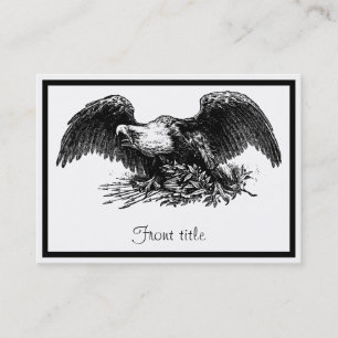 Vintager Kriegsadler Visitenkarte