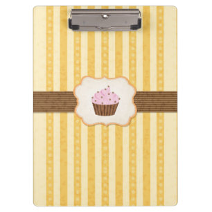 Vintager Kuchen-Hintergrund Klemmbrett