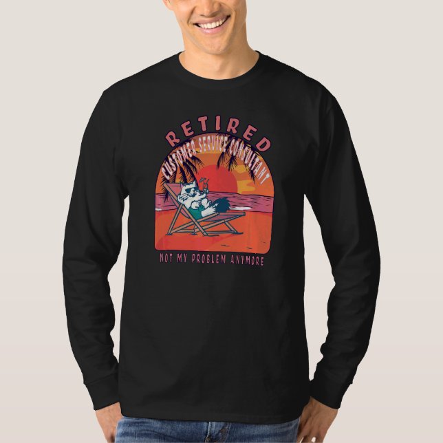 Vintager Kundenservice-Berater T-Shirt (Vorderseite)