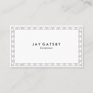 Vintager Kunst-Deko-Entwurf der Geschäfts-Karten-  Visitenkarte