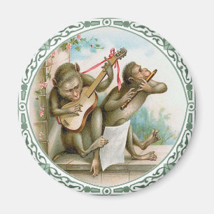Vintager Kunst-Magnet - anthropomorphe Affen Magnet