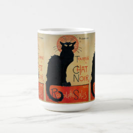 Vintager Kunst Nouveau Chat Noir Tasse