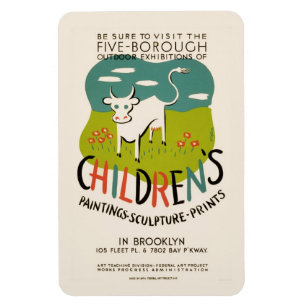 Vintager Kunstmagnet für Kinder Magnet